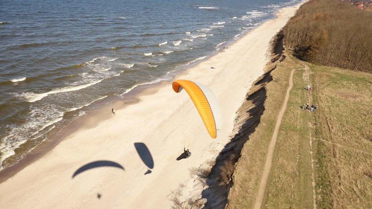 paralotnia trzesacz lot paralotni w Trzęsaczu